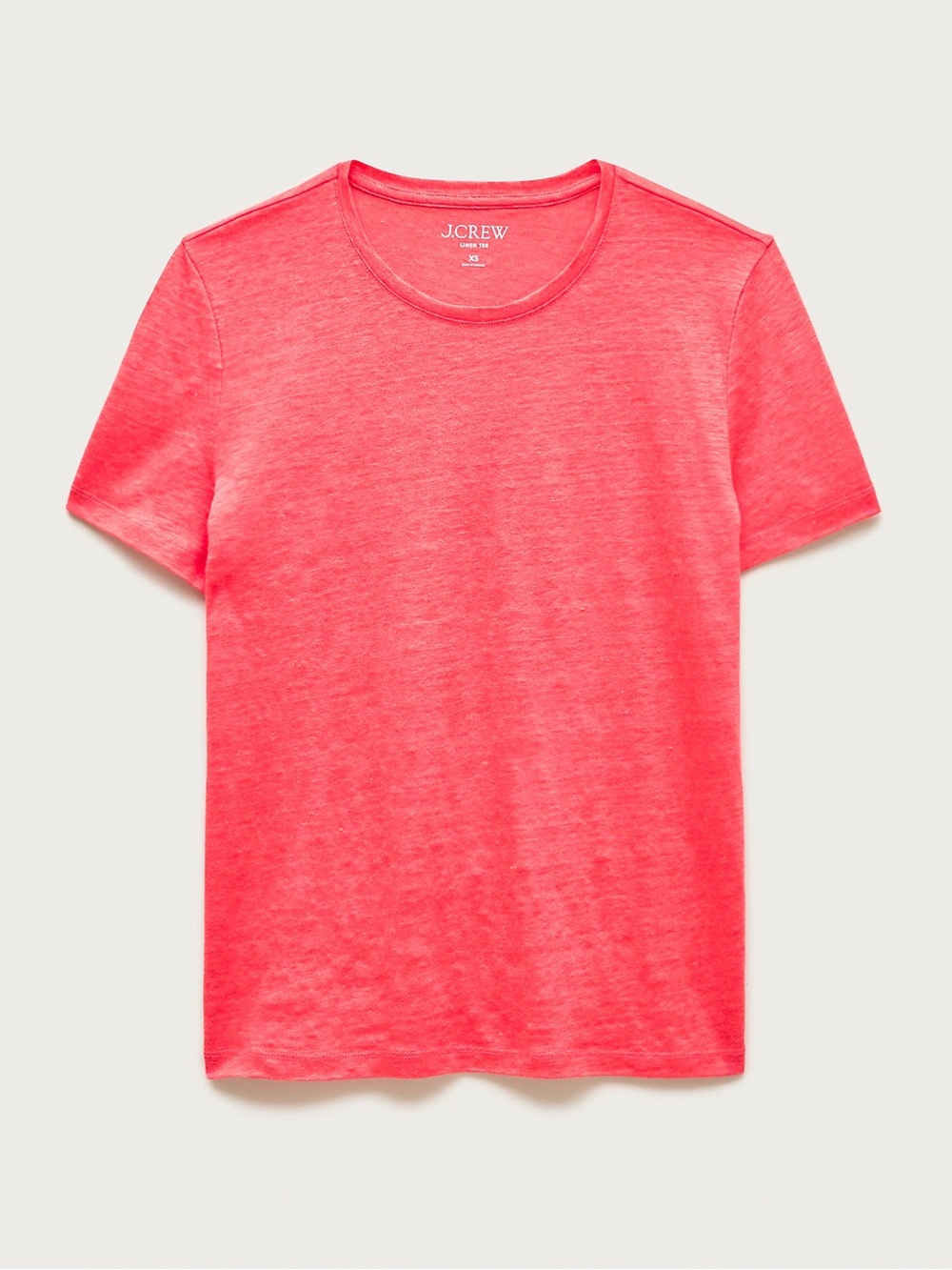 J.Crew New Relax Linen T-Shirt • size Large • Red • NWT • CI871